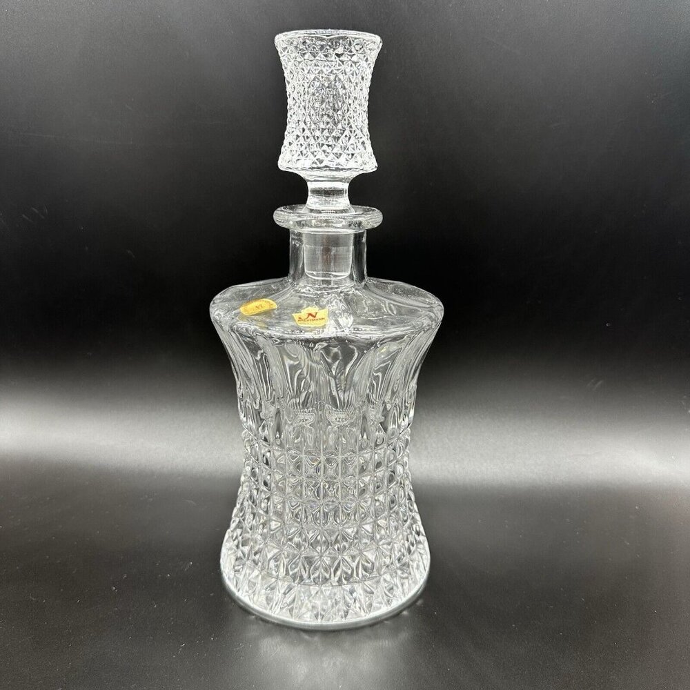Vtg‎ Gorham Bavaria Germany Nachtmann Clear Crystal Decanter Stopper Whiskey 24%